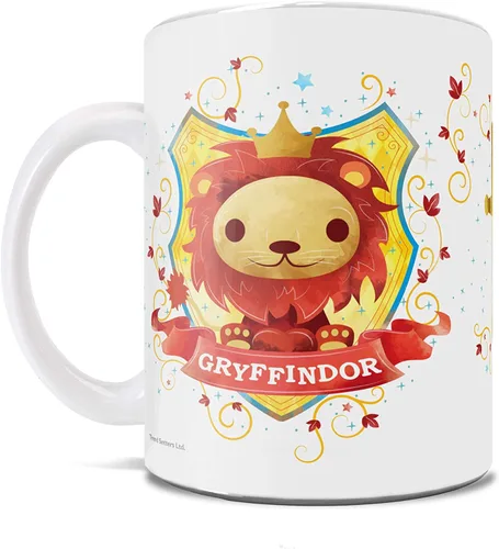 Miniatura 117 de Trend Setters Harry Potter - Hufflepuff - Acuarela Hogwarts Chibi - Taza geek linda - para café, té, cacao o regalo WMUG815
