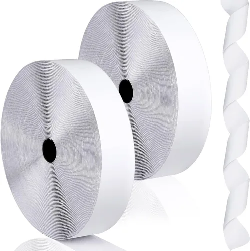 Miniatura 9 de Maitys 4 rollos de cinta autoadhesiva resistente de nailon con parte trasera adhesiva fuerte para manualidades, tiras alternativas para colgar