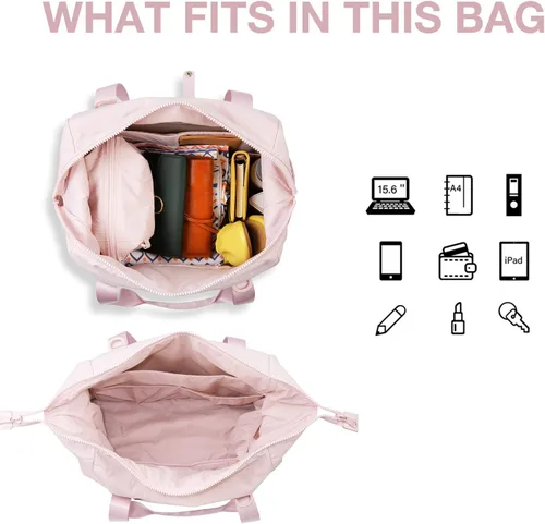 Miniatura 5 de BAGSMART BAGSMART - Bolsa de gimnasio para mujer, bolsa de mano para fin de semana, bolsas de viaje con funda de carretilla, bolsa de viaje