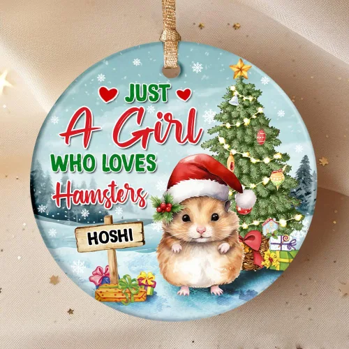 Miniatura 16 de Regalos para amantes de las mascotas, adorno de Navidad personalizado, árbol de Navidad de mapache, regalos para niñas y niños, adorno de mapache