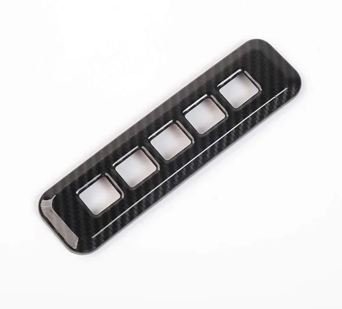 Miniatura 7 de Keptrim para F150 ABS Pilar de fibra de carbono cerradura de puerta Contraseña Trim para Ford F150 2014-2020, 1 unidad