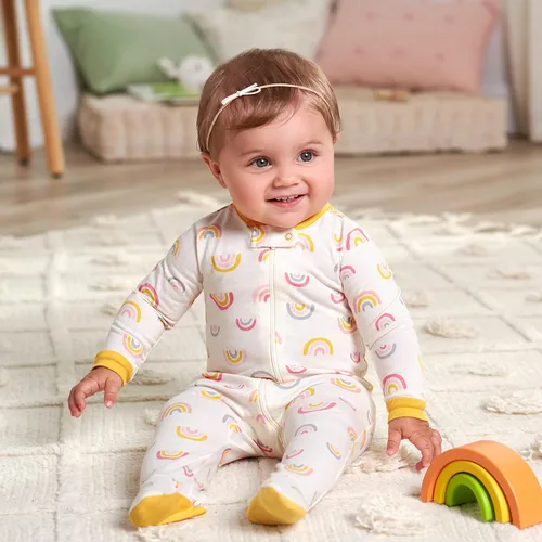 Miniatura 5 de Gerber - Paquete de 4 mamelucos con pies para bebés