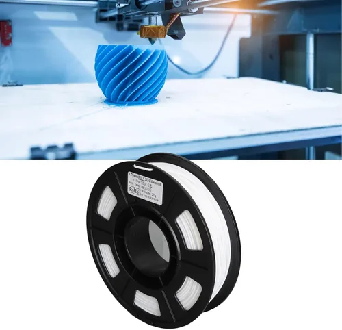 Miniatura 5 de Tyenaza Filamento de impresora 3D, blanco de 0.069 in, 8.8 onzas, peso neto de 180 a 410.0 °F para reemplazo de recarga de impresión 3D