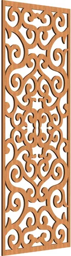 Miniatura 42 de Eveline - Paneles decorativos de pared de madera con calado, 13 3/8 pulgadas de ancho x 34 3/8 pulgadas de alto x 3/8 de alto, roble rojo rojo