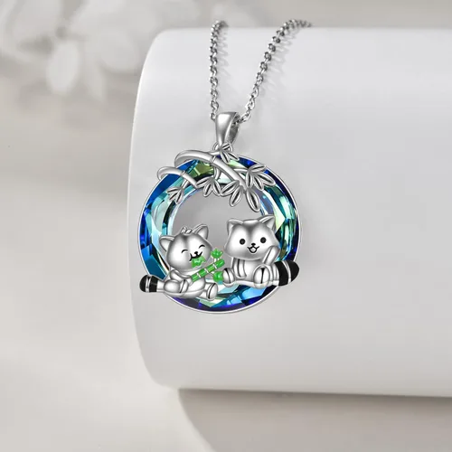 Miniatura 4 de Pingüinosperezosospandasbúhospanda rojojirafagatosllamasdinosaurioosocerdo monoconejito de Pascua, regalos de pingüinos, plata de ley 925, joyería