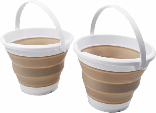 Miniatura 10 de SAMMART Cubo de plástico plegable de 5.5 L (1.4 galones), bañera redonda plegable, cubo de agua portátil para pesca, maceta de agua para exteriores