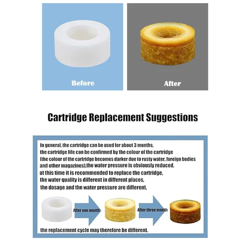 Miniatura 3 de 10 piezas de repuesto de cartucho de filtro de grifo de agua para fregadero, filtro de agua para fregadero, filtro de agua de grifo, elimina cloro
