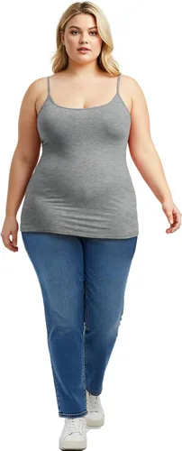 Miniatura 139 de Emmalise Camisola larga casual básica para mujer, con tirantes ajustables, top en capas