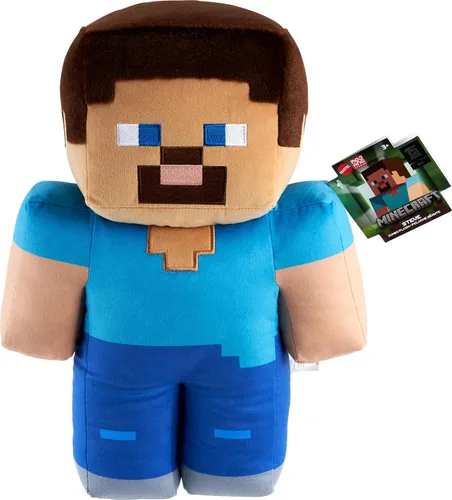 Miniatura 7 de Mattel Minecraft - Muñecos de peluche blandos de personajes básicos, juguetes coleccionables inspirados en videojuegos para niños y fanáticos a