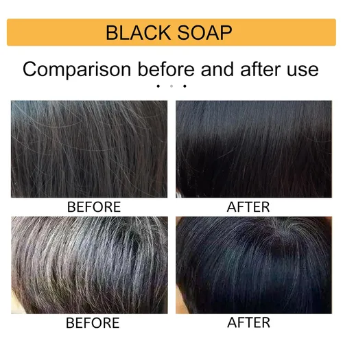 Miniatura 3 de Barra inversa de cabello gris, barra de champú para oscurecer el cabello, jabón inverso de cabello blanco para mujeres y hombres