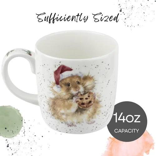 Miniatura 6 de Royal Worcester Wrendale Designs Taza de 14 onzas (Galletas para Santa)