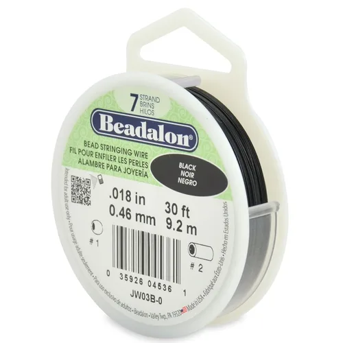 Miniatura 22 de Beadalon Alambre de cuentas de acero inoxidable de 7 hebras, alambre flexible y duradero para hacer joyas, ideal para collares y pulseras, Dorado