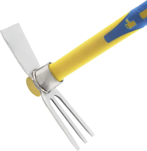 Miniatura 4 de 2 herramientas de azada de jardín, cultivador de acero inoxidable y hacha de selección manual con mango de fibra de vidrio, azada de mattock
