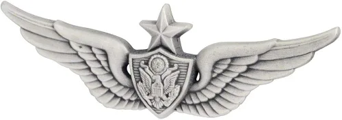 Miniatura 2 de MEDALS OF AMERICA EST. 1976 Insignia de tripulación aérea de ejército senior, Plateado (Silver Oxide)