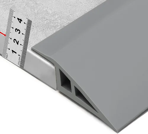 Miniatura 21 de BNELL Tira de molduras para bordes de alfombras y pisos, Tira de transición de piso autoadhesiva de PVC, Umbrales para puertas con una altura menor