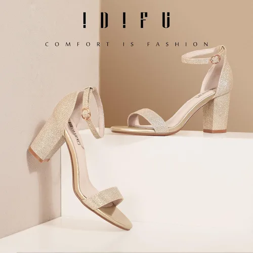 Miniatura 2 de IDIFU Women's 3 Inch Heel Sandals for Women