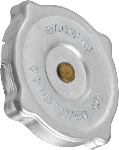 Miniatura 2 de Unifizz Tapa de recuperación de depósito de refrigerante del radiador 6L8617 Cubierta de tono plateado de acero inoxidable para oruga