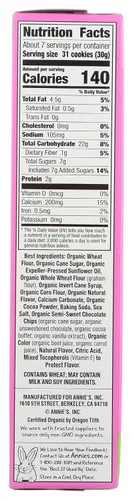 Miniatura 161 de Annie's Organic Chocolate Bunny Graham Snacks, 7.5 onzas
