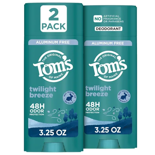Miniatura 15 de Tom's of Maine Desodorante natural sin aluminio de sándalo y vainilla para mujeres y hombres, se aplica transparente, protección contra olores