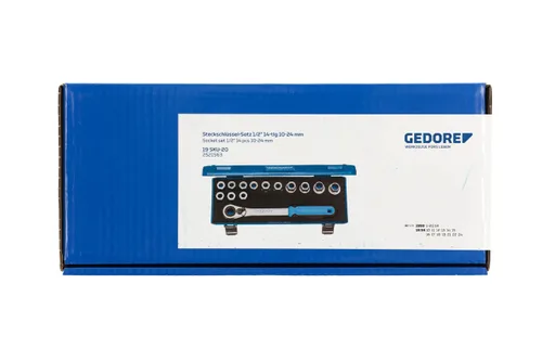 Miniatura 5 de GEDORE 19 SKU-20 Juego de zócalos 1/2" 14 piezas 0.394-0.945 in