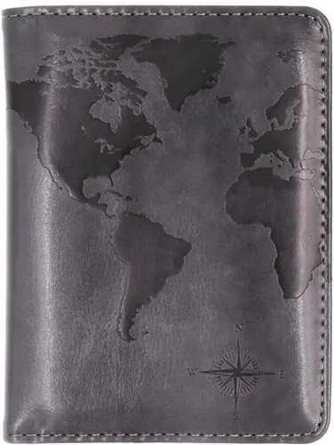 Miniatura 6 de Kandouren - Funda para pasaporte con bloqueo RFID, cartera para pasaporte para hombres y mujeres, el mejor regalo para viajeros, tarjetas de crédito