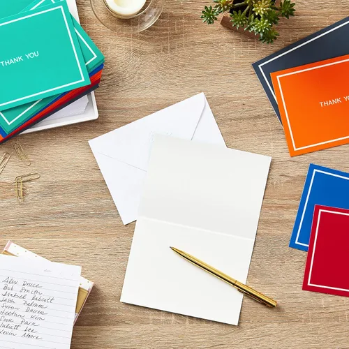 Miniatura 2 de Hallmark Surtido de tarjetas de agradecimiento, rojo, verde, azul, negro y naranja