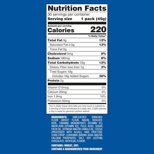 Miniatura 6 de OREO - Galletas de sándwich de chocolate, 30 paquetes de snack de 1.59 oz
