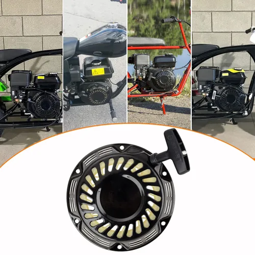Miniatura 3 de FVRITO Conjunto de Arranque Manual Compatible con Motor de Retroceso Predator 212cc 196cc 6.5hp Coleman CT200U CT200U-EX BT200X Mini Bicicleta KT196