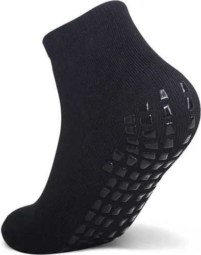 Miniatura 5 de Calcetines antideslizantes de agarre para niños (4 a 16 años), calcetines deportivos acolchados para hospital para niños y niñas