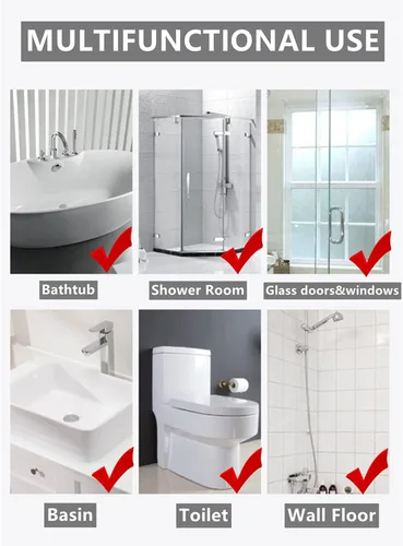 Miniatura 6 de Xicennego Cepillo multifuncional de limpieza de esponja de vidrio de doble cara, cepillo de limpieza de azulejos de vidrio, escobilla de baño