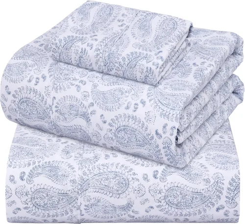 Miniatura 48 de ZOYER Sábanas de percal 100 % algodón tamaño King, refrescantes y transpirables para personas que duermen con calor, ropa de cama crujiente