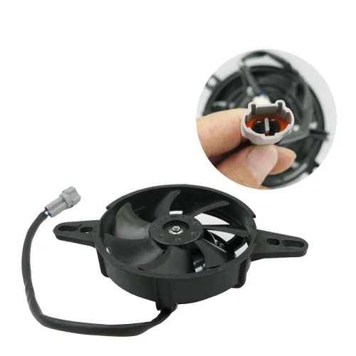 OTOM - Ventilador de refrigeración universal para motocicleta, enfriador de aceite, enfriador de agua, ventilador eléctrico de 4 pulgadas y 5