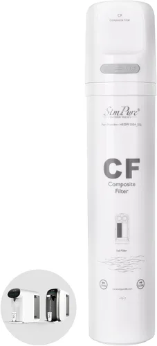 SimPure Cartucho de repuesto de filtro CF serie Y7/Y7P para SimPure Y7, Y7P-W, Y7P-BW, cartucho de repuesto de 6 meses (1 paquete)