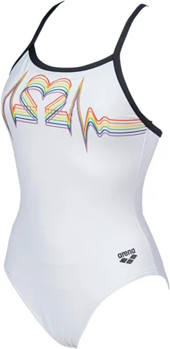 Miniatura 2 de Arena Traje de baño de una pieza MaxLife Standard Country Flags Light Drop Back para mujer