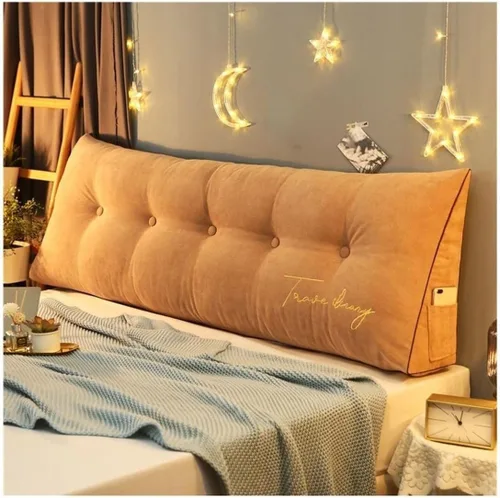 Miniatura 13 de Almohada triangular para la cabeza de cama, cojín grande de espalda/cojín de cabecero, almohada de cuña reclinable con funda extraíble