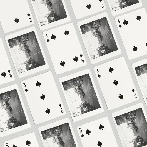 Miniatura 4 de Lantern Press Ballard Avenue in Seattle, WA Photograph, 52 Playing Cards for Adults, Poker Size Card Deck