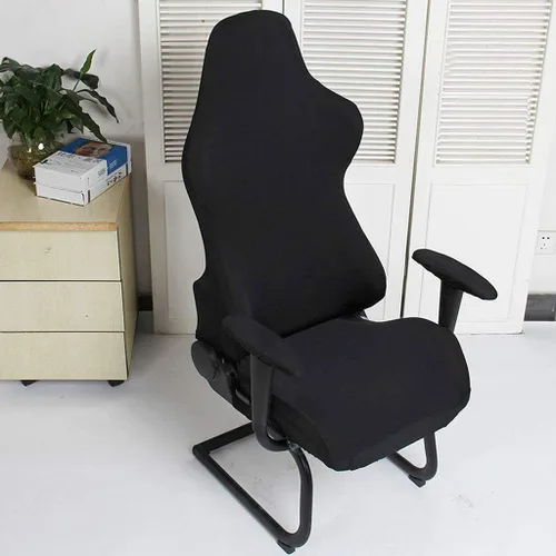 Miniatura 6 de BTSKY Fundas ergonómicas para silla de juegos de computadora de oficina, fundas elásticas de poliéster para silla reclinable de juegos de carreras