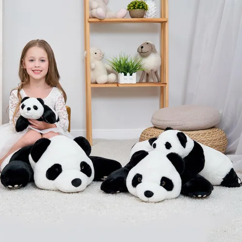 Miniatura 4 de Doireum Animales de Peluche con Peso de Panda, Animal de Peluche de Panda Lindo Animales de Peluche con Peso Almohada de Abrazo Juguete para Niños