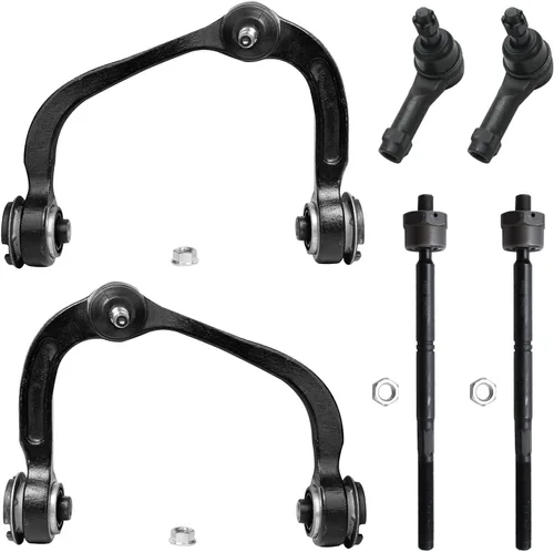 Detroit Axle - Kit de brazos de control de extremo delantero 4WD para Ford 04-08 F-150, 06-08 Lincoln Mark LT, 4 extremos de barra de acoplamiento,