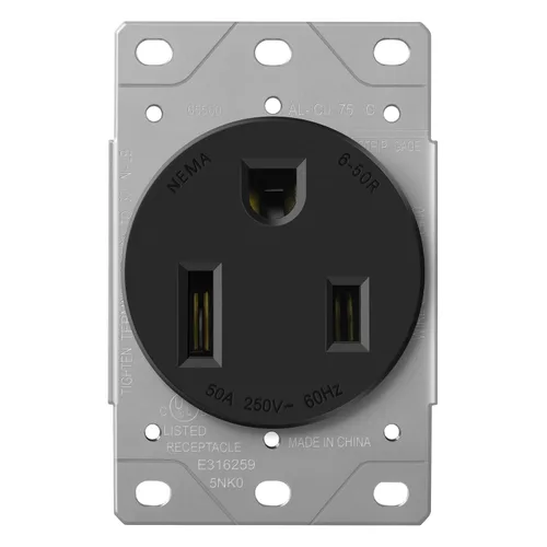 Miniatura 11 de ENERLITES Toma de corriente NEMA 6-30R de 30 amperios 125/250 V, receptáculo resistente de 30 A, para soldadores, aires acondicionados, vehículos