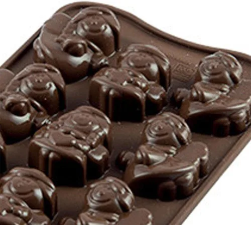 Miniatura 3 de Silikomart Molde de silicona para chocolate, color marrón