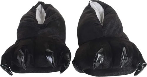 Miniatura 4 de Pantuflas de felpa con forma de garra de animal unisex de moda., M(EUR35-38), Negro