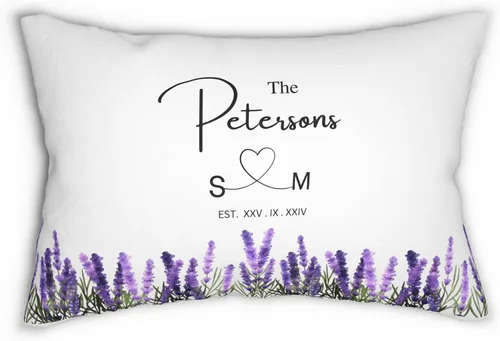 Miniatura 24 de Funda de almohada personalizada para boda con nombres de la pareja y fecha personalizada, almohada con monograma para aniversario de boda, Design #17