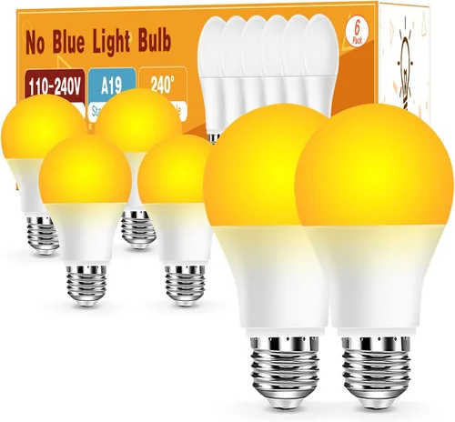 Miniatura 13 de Neporal Bombillas de Luz Roja de 625nm 3W para Dormir, Bombillas de Bloqueo 100% de Luz Azul para Promover la Melatonina, Bombilla LED A19