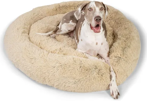 Miniatura 61 de Best Friends by Sheri - The Original Calming Donut - Cama calmante en forma de dona para perros y gatos - Pelo corto, gris, S, 23 x 23 pulgadas Gris