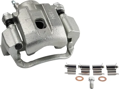 Miniatura 4 de TRQ Kit de pastilla de freno, pinza y rotor, con kit químico de cerámica compatible con Toyota Sequoia 2008-2015 Tundra 2007-2015