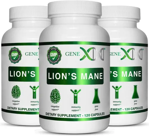 Miniatura 10 de Genex Formulas Suplemento de melena de león con extracto de melena de león 100% - Suplemento de apoyo cerebral nootrópicos 1000 mg/porción