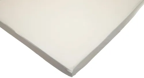 American Baby Company Sábana bajera ajustable de punto para cuna, hecha con algodón orgánico en color natural, suave y transpirable, para niños y