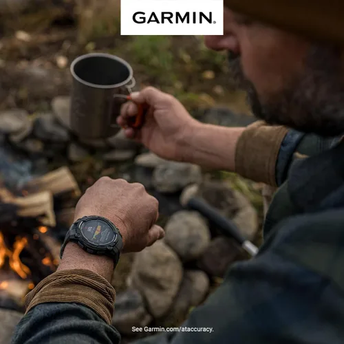Miniatura 3 de Garmin Instinct 3 45mm, AMOLED, reloj inteligente GPS para exteriores, reloj inteligente táctico de fitness 24/7, 18 días de duración de batería