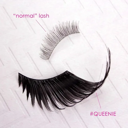Miniatura 3 de Elegant Lashes QUEENIE Halloween Pride Rainbow colorido desfile pestañas postizas (negro)